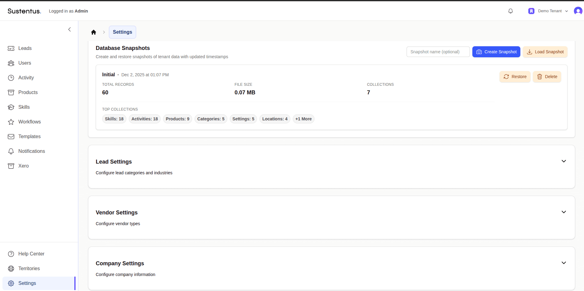 Admin Dashboard